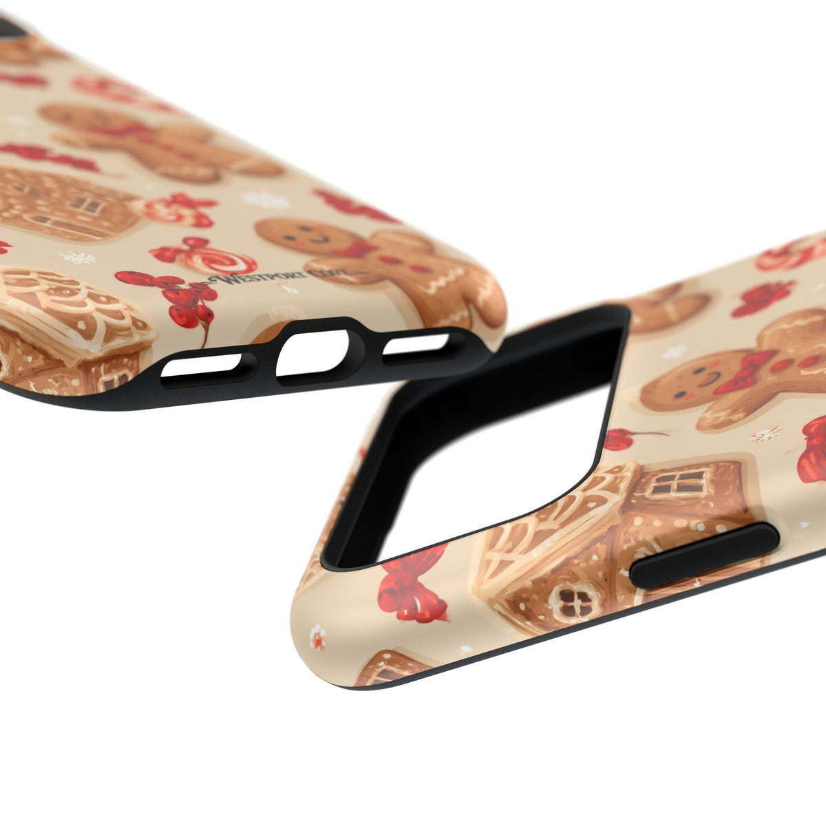 Gingerbread Men and Candy Canes  Extreme Impact MagSafe Phone Case | Christmas Cookie Design