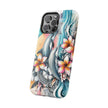Dolphin Floral Extreme Impact MagSafe Phone Case