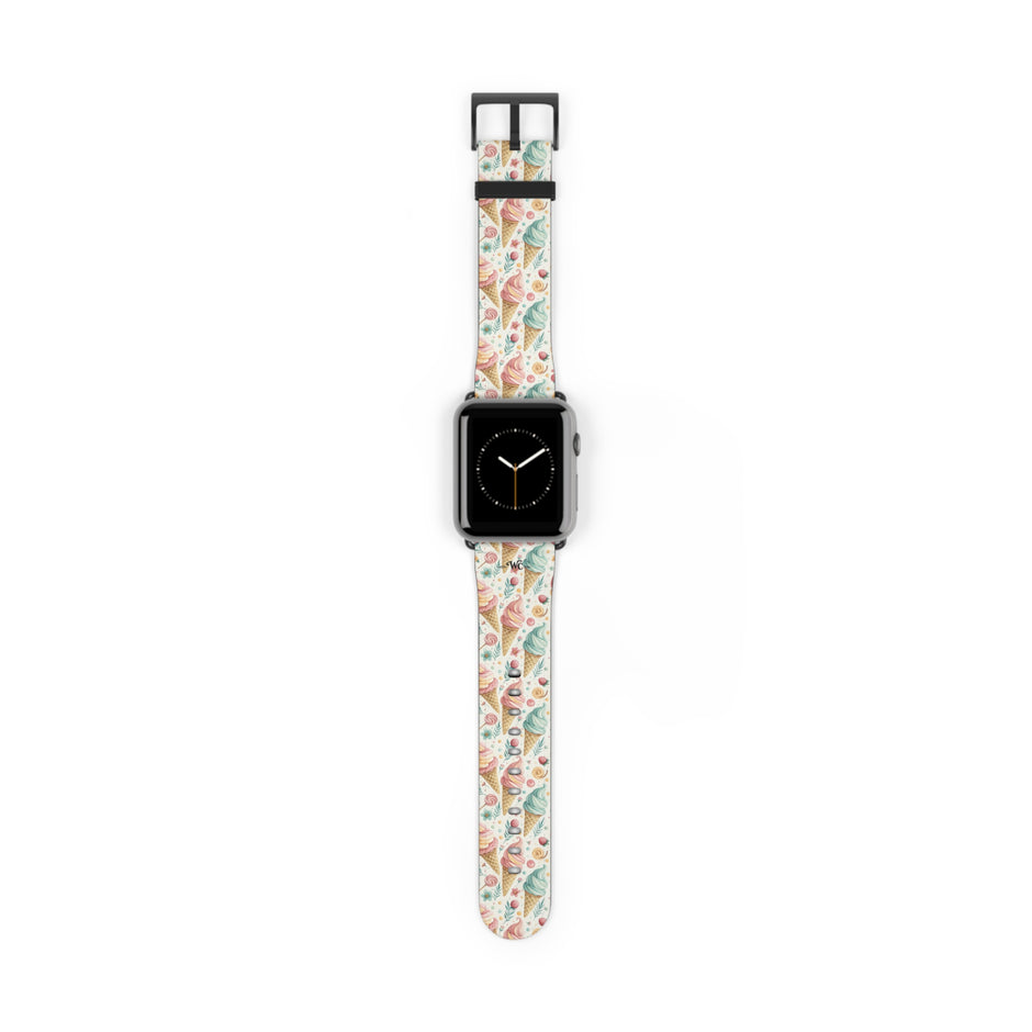 Only In Dreams - Apple Watch Band– Beachy Ice Cream Pattern Strap