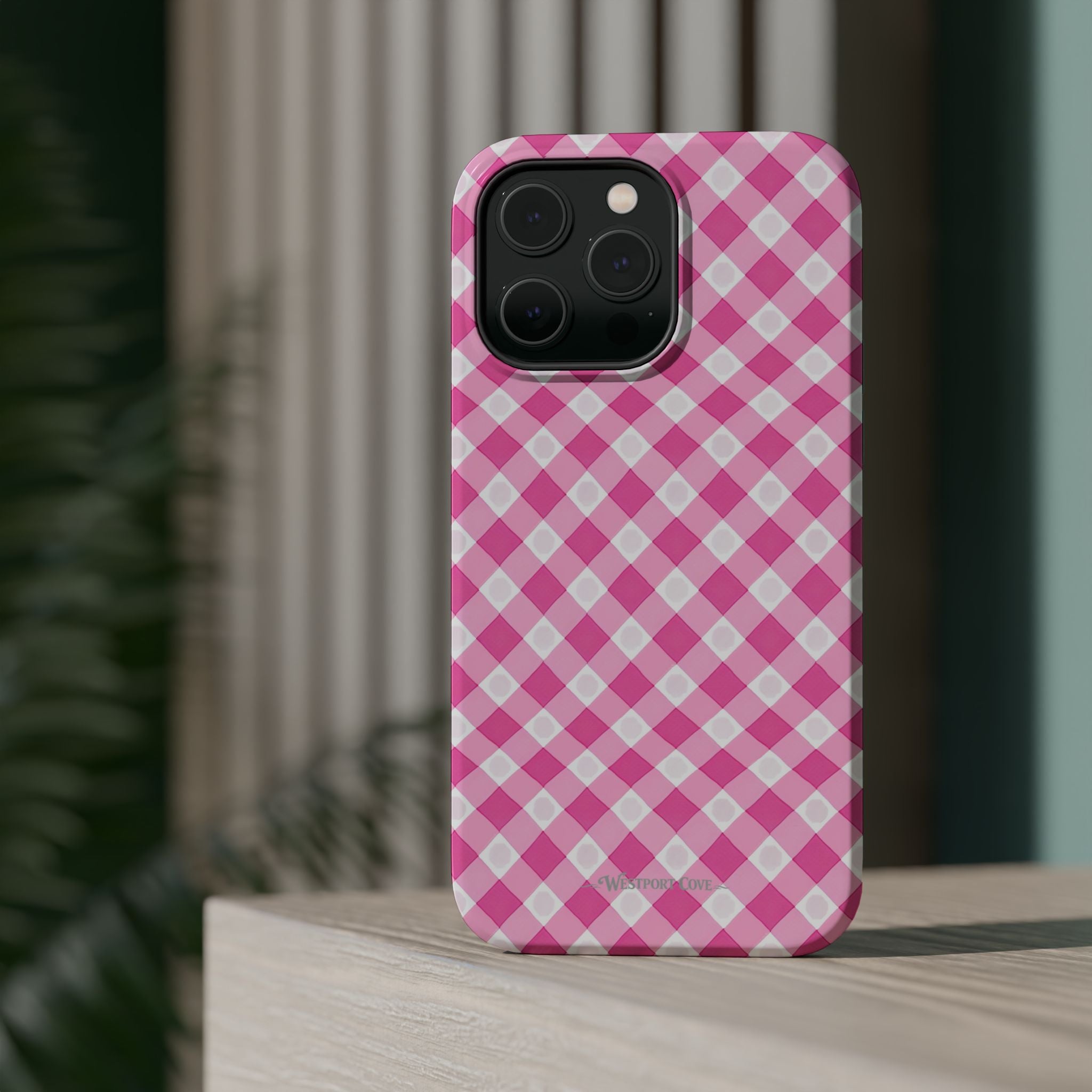 Pink Gingham - Extreme Phone Case
