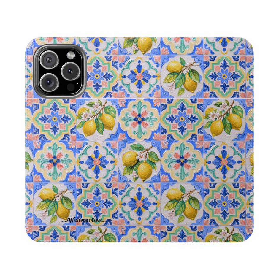 Santorini Lemon - Flip Case