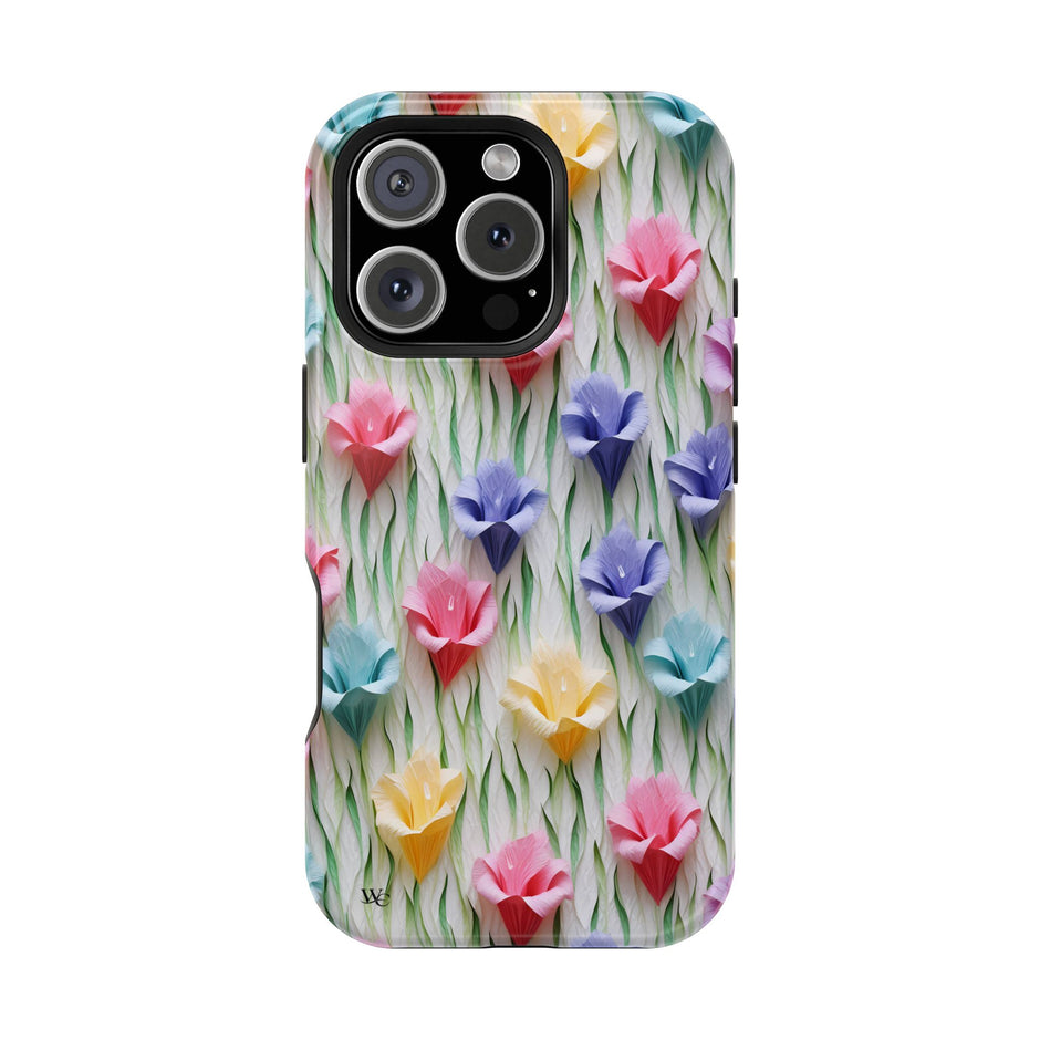 Floral Origami - Extreme Impact MagSafe Phone Case