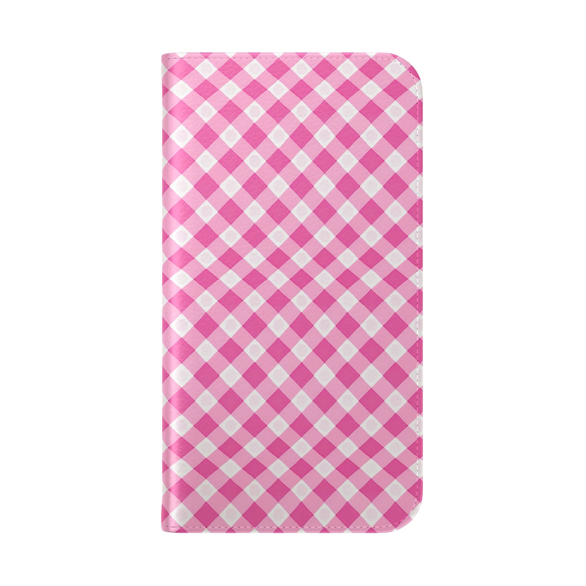 Pink Gingham - Flip Case – Wallet Flip Case with Card Slots