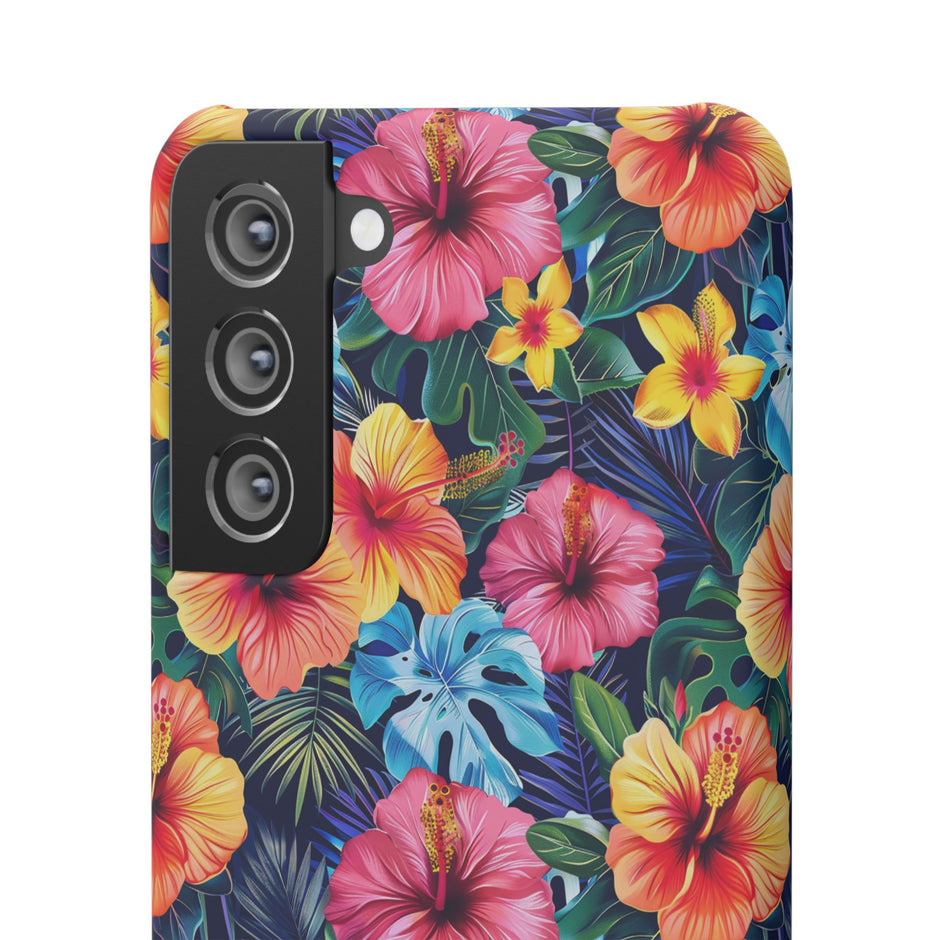 Tropical Hibiscus - Elite Phone Case — Floral Hawaiian Pattern Phone Cover