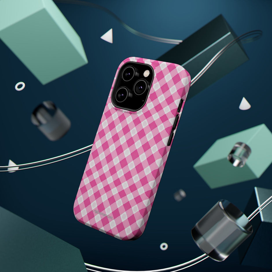 Pink Gingham - Extreme Phone Case