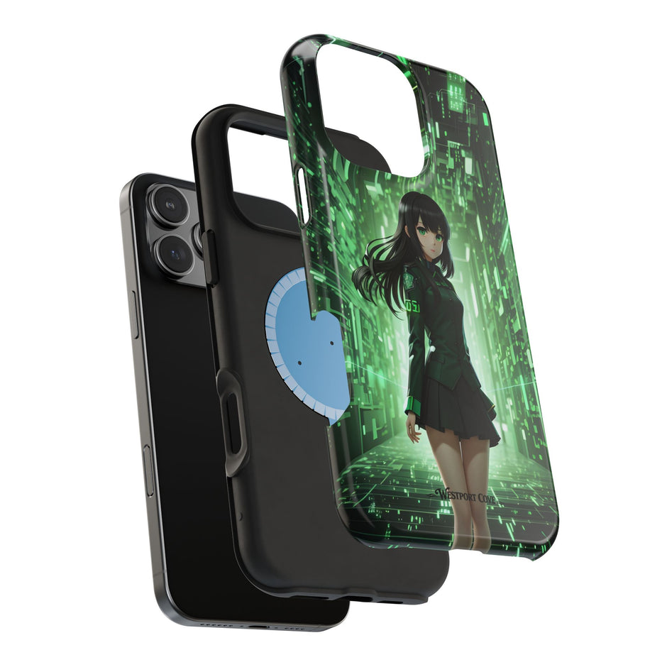 Anime Cybergirl Extreme Impact MagSafe Phone Case
