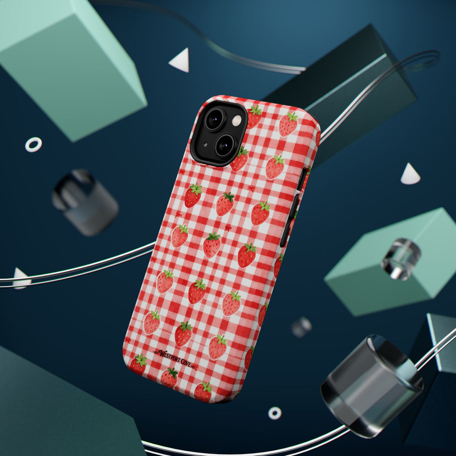 Strawberry Gingham - Extreme MagSafe Phone Case