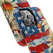 Patriotic Daisy - American Flag  - Extreme Impact MagSafe Phone Case
