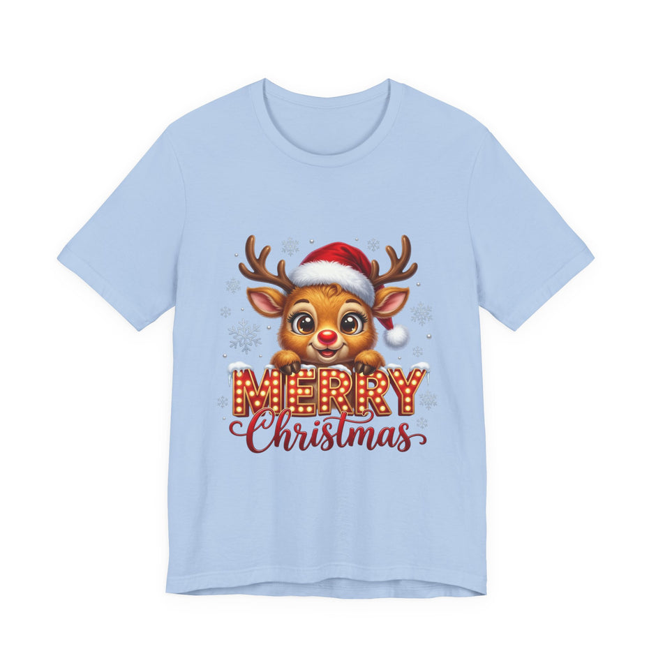 Merry Christmas Reindeer T‑Shirt