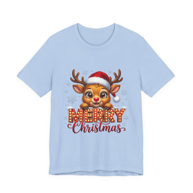 Merry Christmas Reindeer T‑Shirt