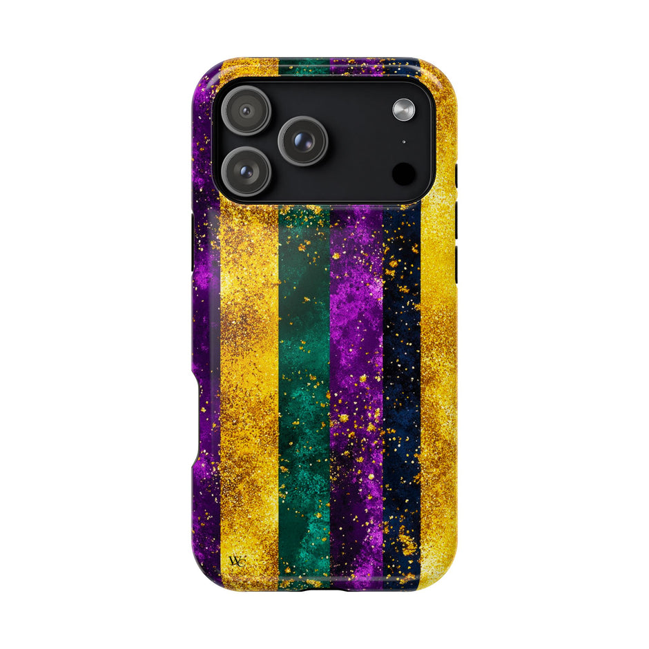 Mardi Gras Stripe - Extreme Impact MagSafe Phone Case