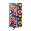 Tropical Hibiscus Flip Phone Case — Floral Wallet Flip Case with Card Slots