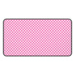 Pink Gingham  - Desk Mat — Cute Checkered Mouse Pad for Office & Study