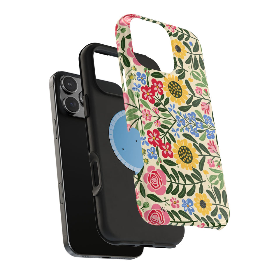 Floral Folk - Extreme Impact MagSafe Phone Case