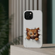 Adorable Peeking Kitten - Extreme Impact MagSafe Phone Case