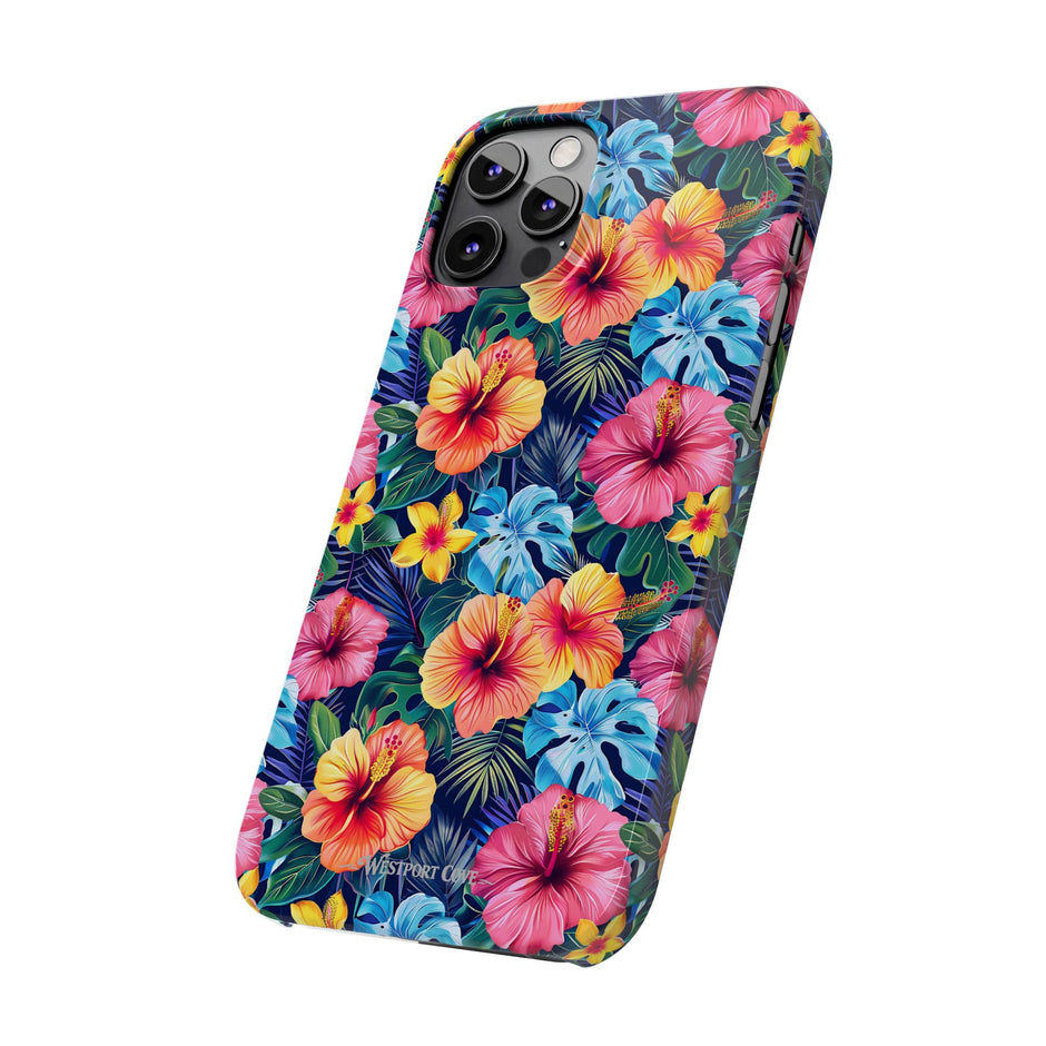 Tropical Hibiscus - Essential Phone Case — Floral Beach Vibe Phone Cover