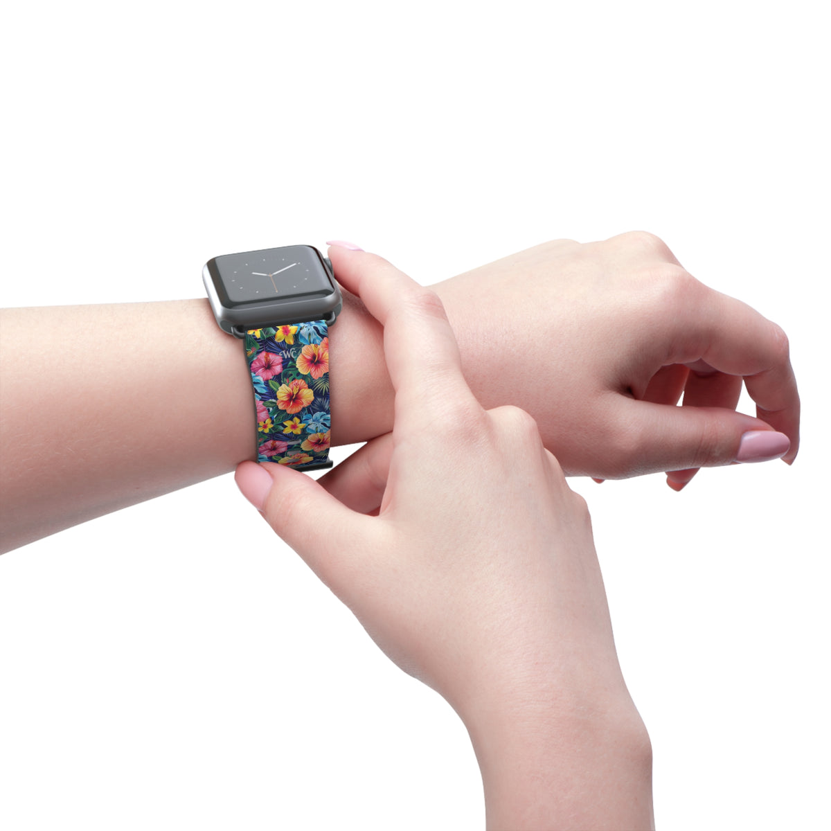 Floral Hibiscus - Apple Watch Band -Colorful Tropical Watch Strap