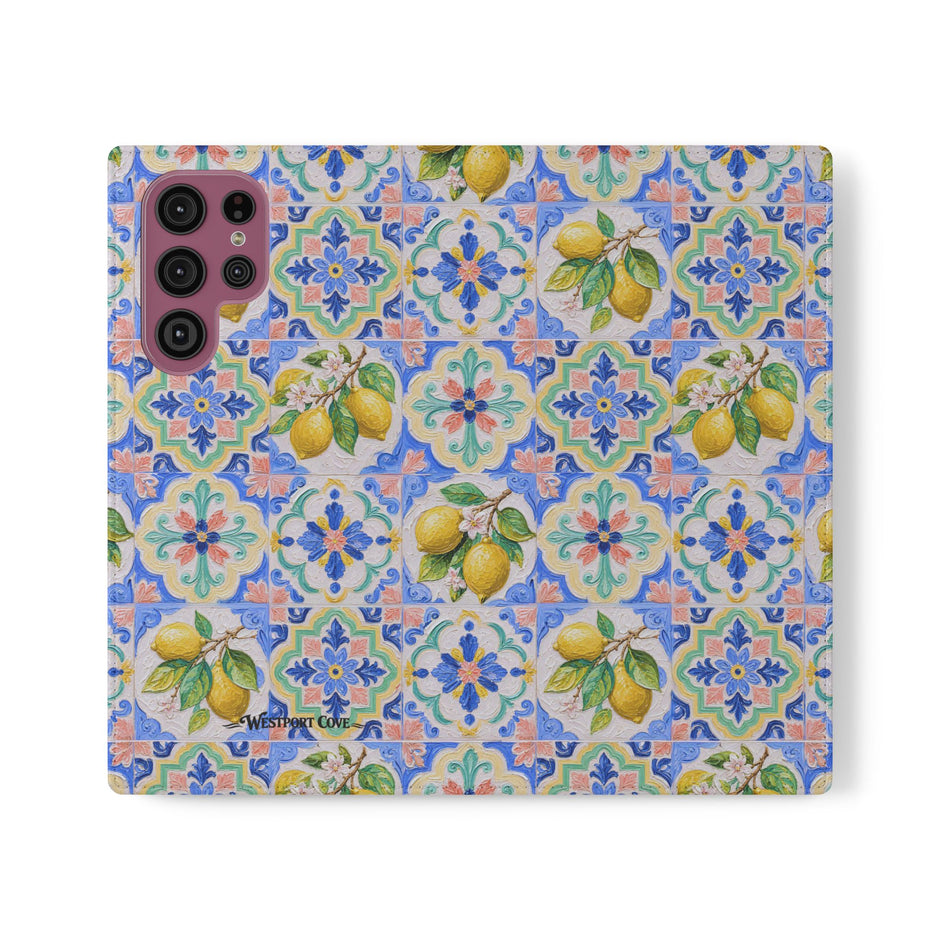 Santorini Lemon - Flip Case