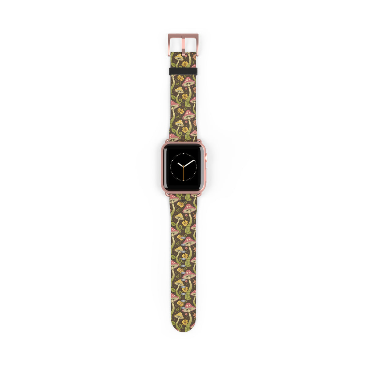 Magic Mushroom - Apple Watch Band  - Vintage Forest Fungi Apple Watch Strap