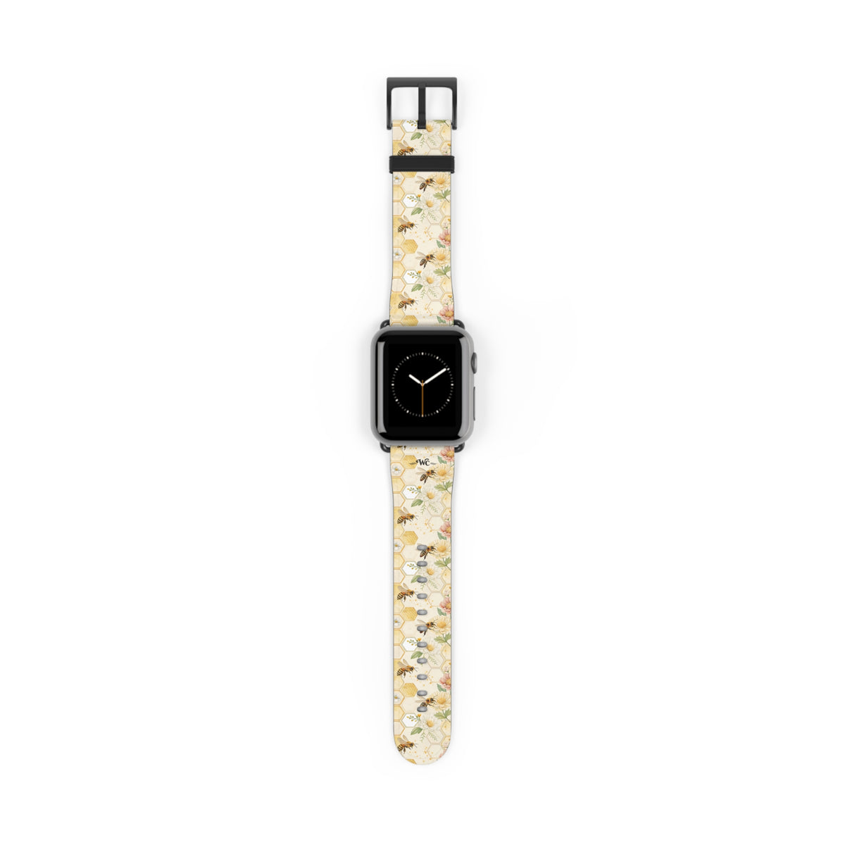 Honeycomb Heaven - Honeybee Apple Watch Band— Bee & Honeycomb Pattern Apple Watch Strap