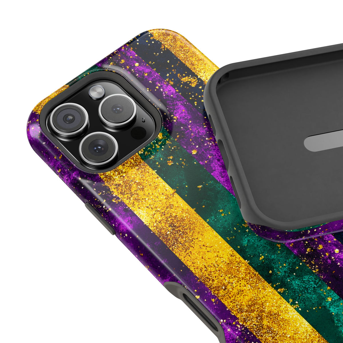 Mardi Gras Stripe - Extreme Impact MagSafe Phone Case
