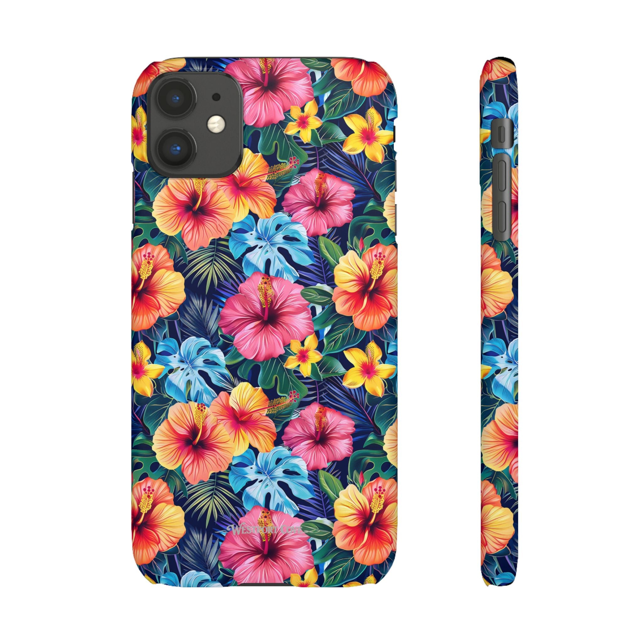 Tropical Hibiscus - Elite Phone Case — Floral Hawaiian Pattern Phone Cover