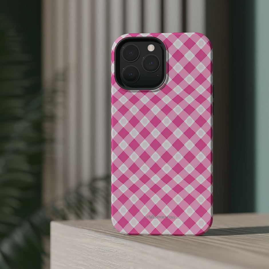 Pink Gingham - Extreme Phone Case