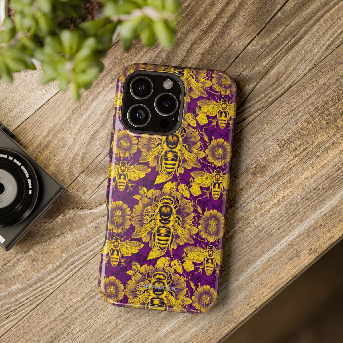 Bee & Sunflower Extreme Impact MagSafe Phone Case