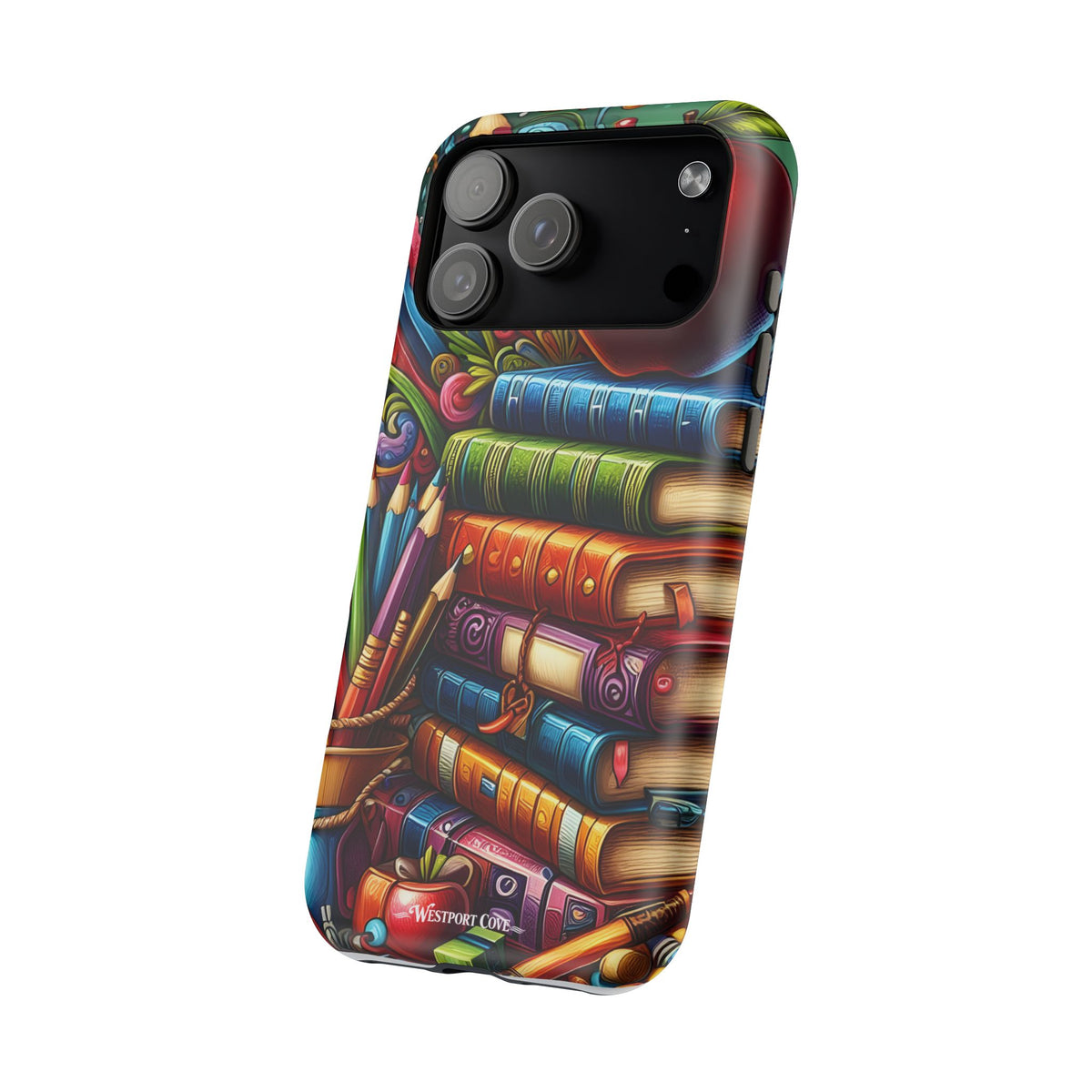 Bookstack Apple for Teachers & Students— Extreme Magsafe Phone Case