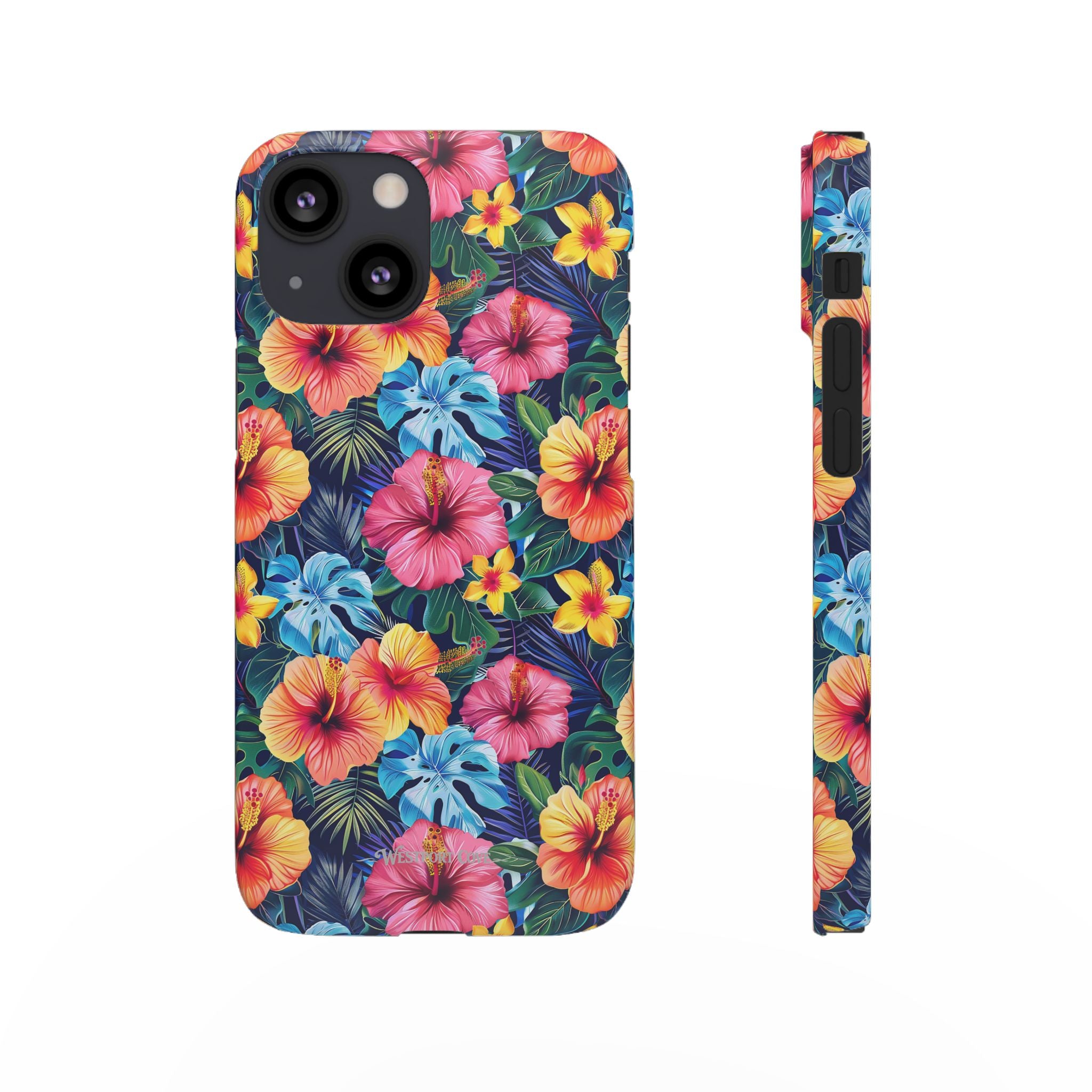 Tropical Hibiscus - Elite Phone Case — Floral Hawaiian Pattern Phone Cover