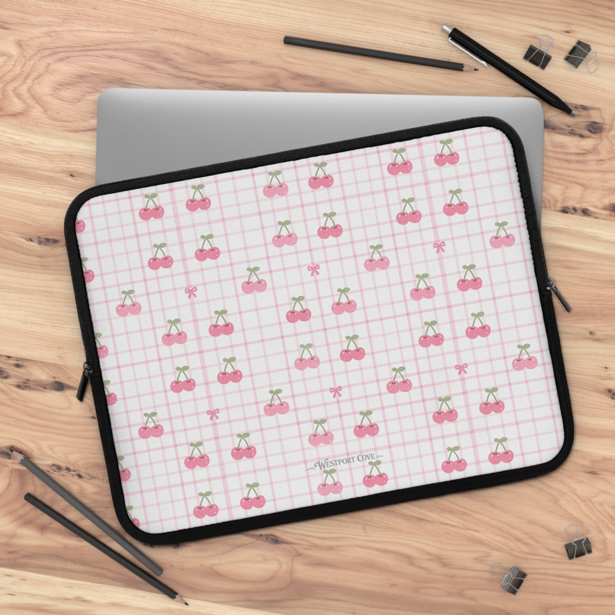 Cherry Ice Cream Smile - Safe Harbor Laptop Sleeve