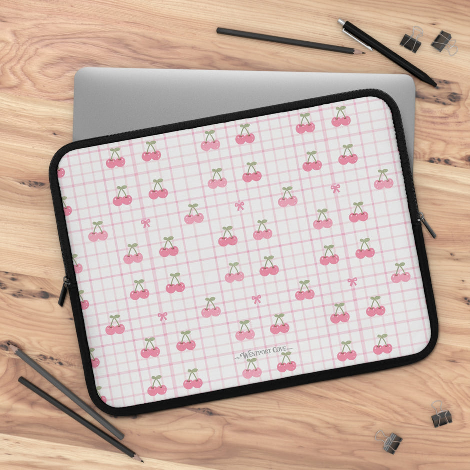 Cherry Ice Cream Smile - Safe Harbor Laptop Sleeve