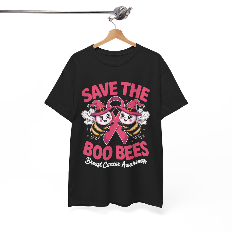 Save the Boo Bees T-Shirt — Breast Cancer Awareness Pink Ribbon Tee