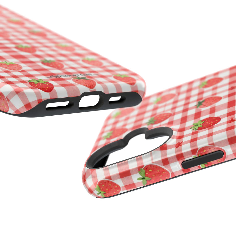 Strawberry Gingham - Extreme MagSafe Phone Case