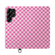 Pink Gingham - Flip Case – Wallet Flip Case with Card Slots