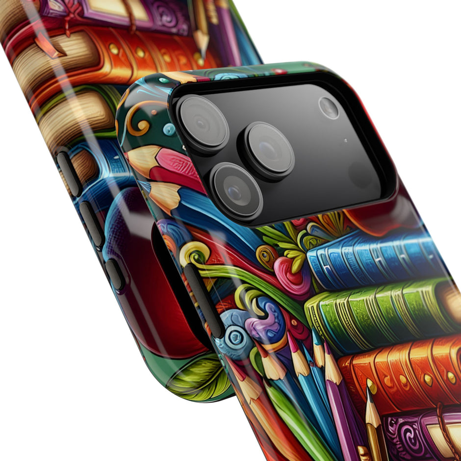 Bookstack Apple for Teachers & Students— Extreme Magsafe Phone Case