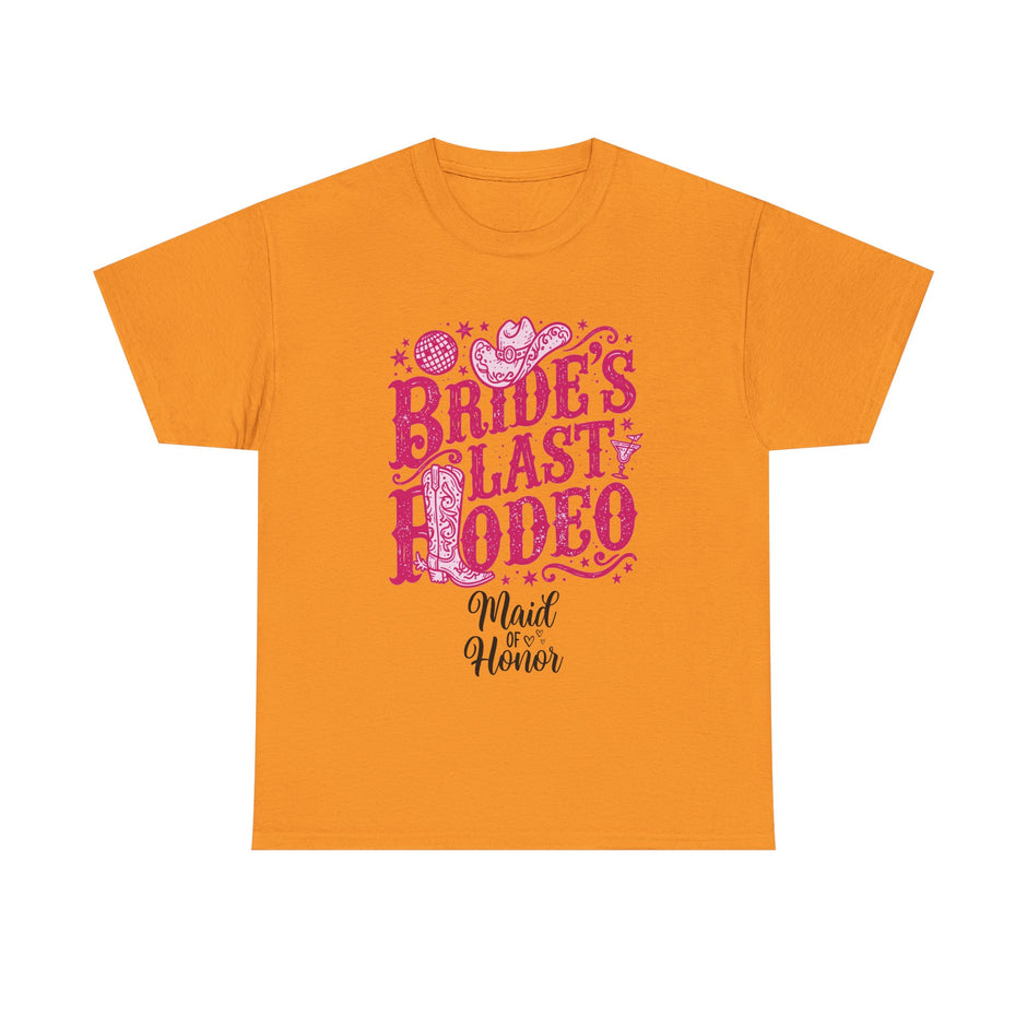 Bride's Last Rodeo T-Shirt — Maid of Honor Bachelorette Western Tee