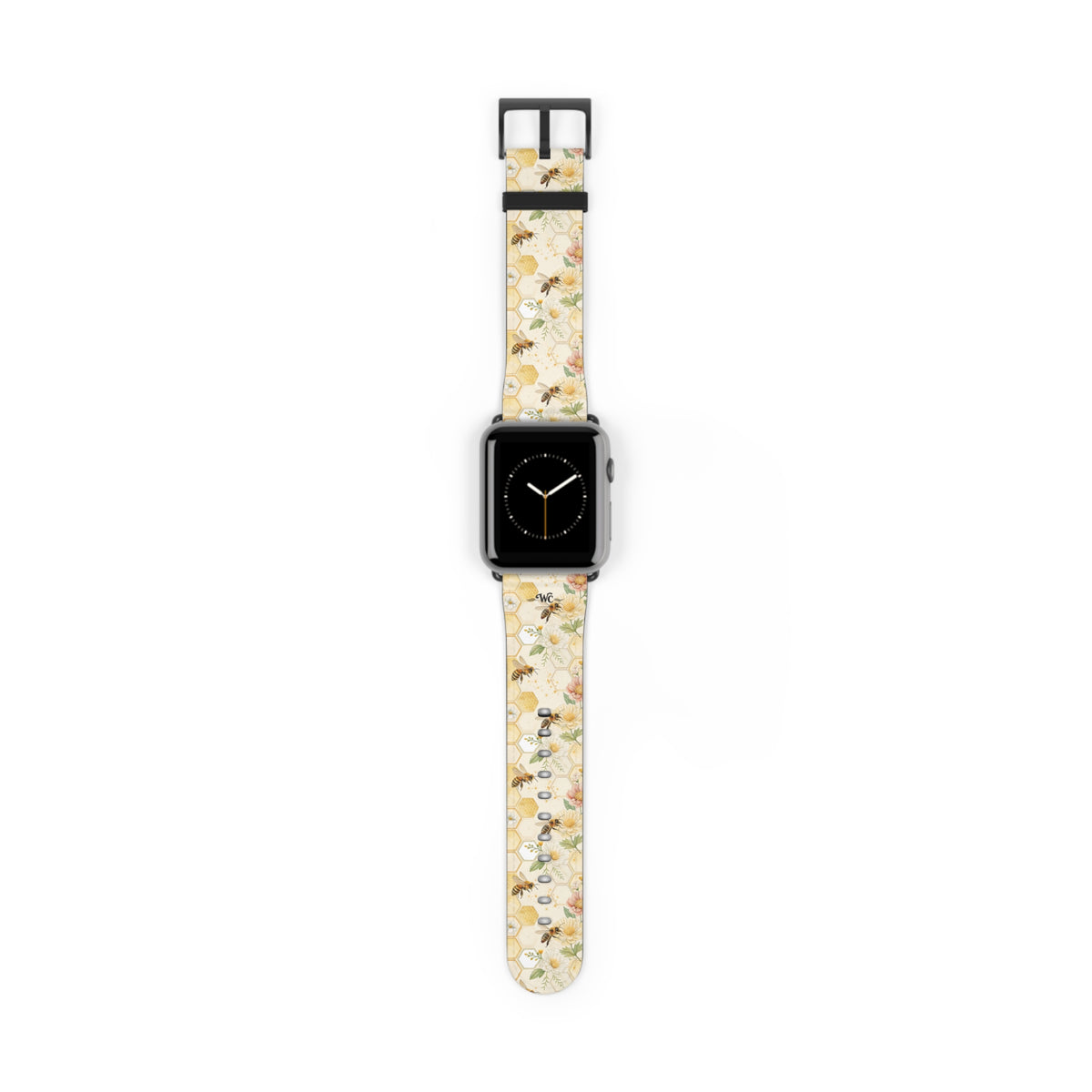 Honeycomb Heaven - Honeybee Apple Watch Band— Bee & Honeycomb Pattern Apple Watch Strap