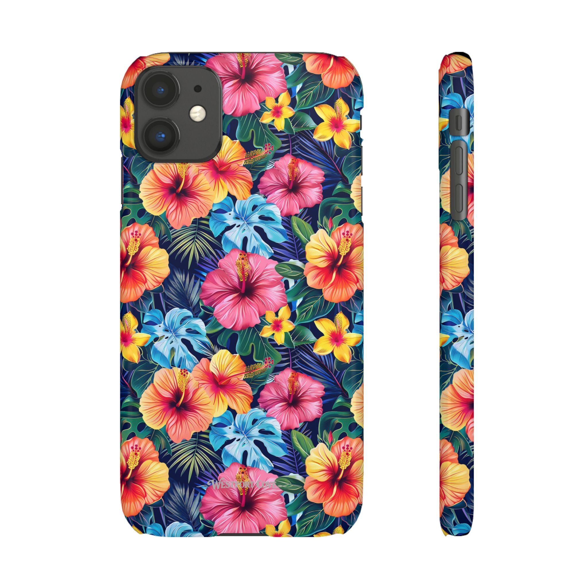 Tropical Hibiscus - Elite Phone Case — Floral Hawaiian Pattern Phone Cover