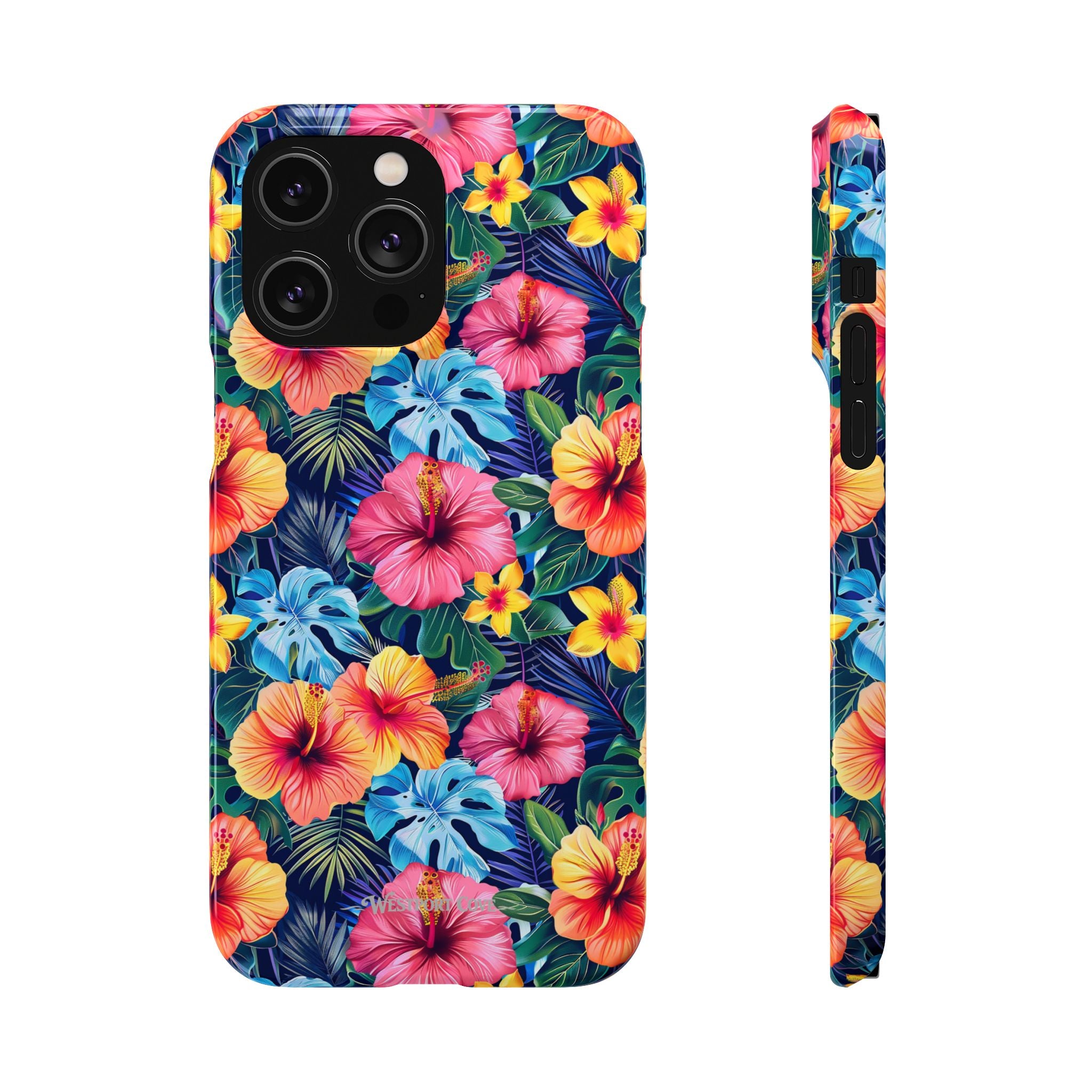 Tropical Hibiscus - Elite Phone Case — Floral Hawaiian Pattern Phone Cover