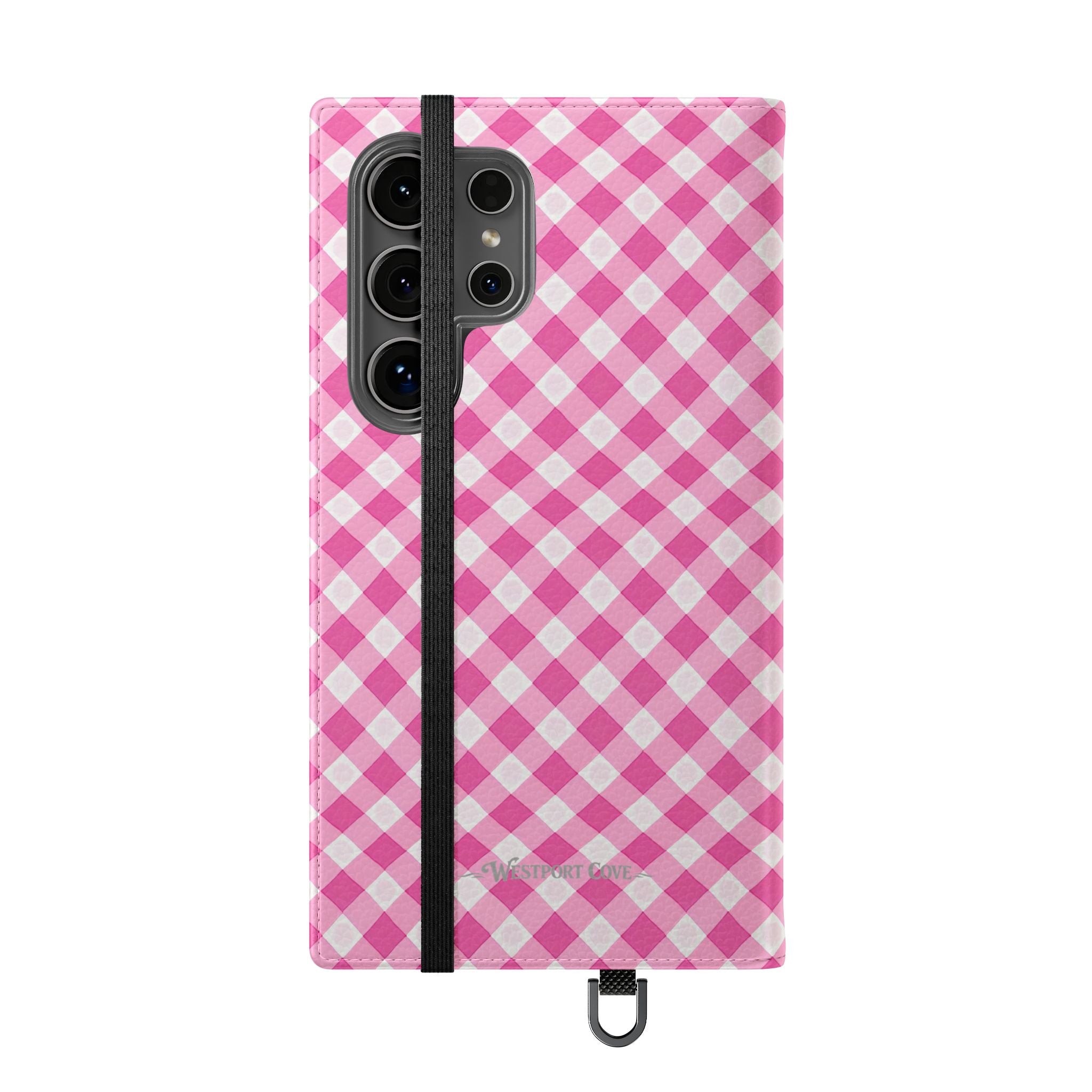 Pink Gingham - Flip Case – Wallet Flip Case with Card Slots