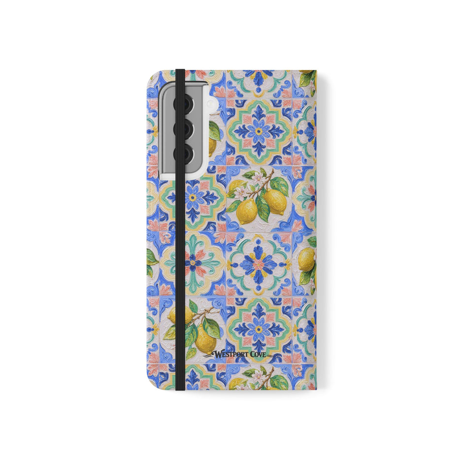Santorini Lemon - Flip Case