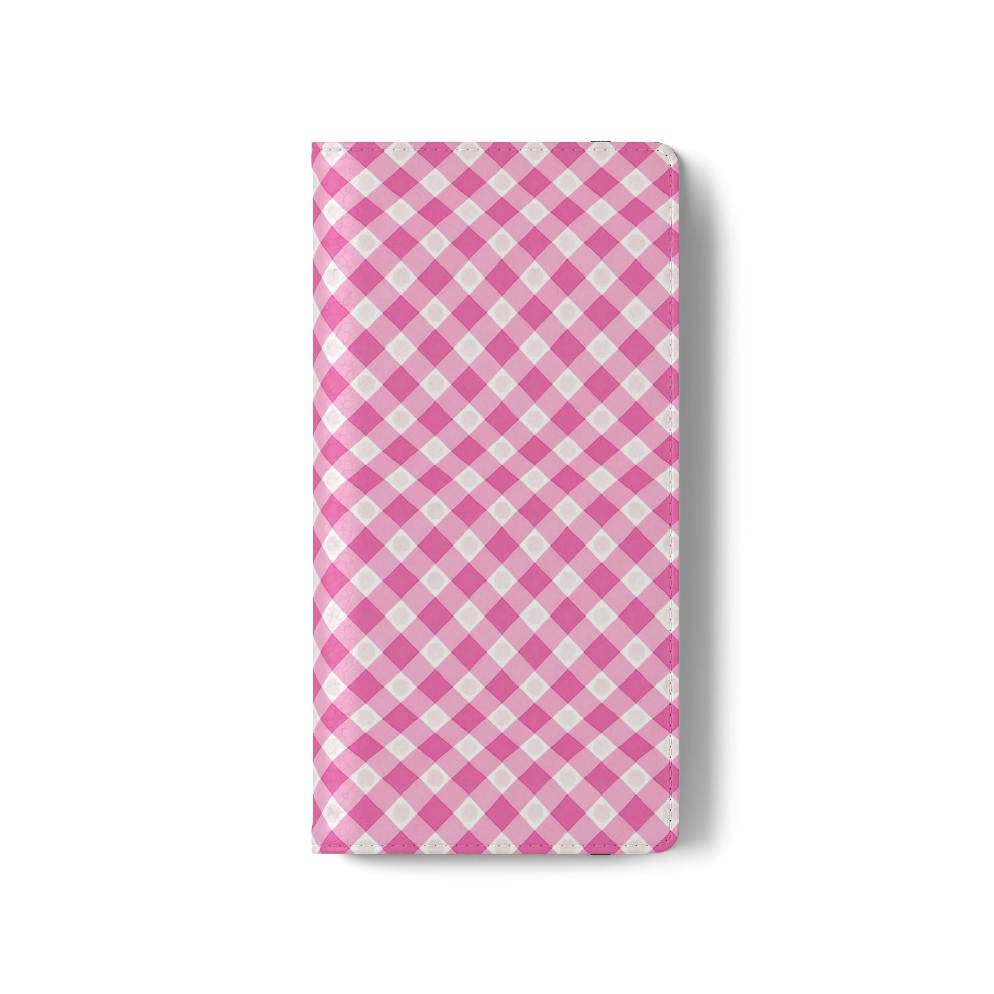 Pink Gingham - Flip Case – Wallet Flip Case with Card Slots