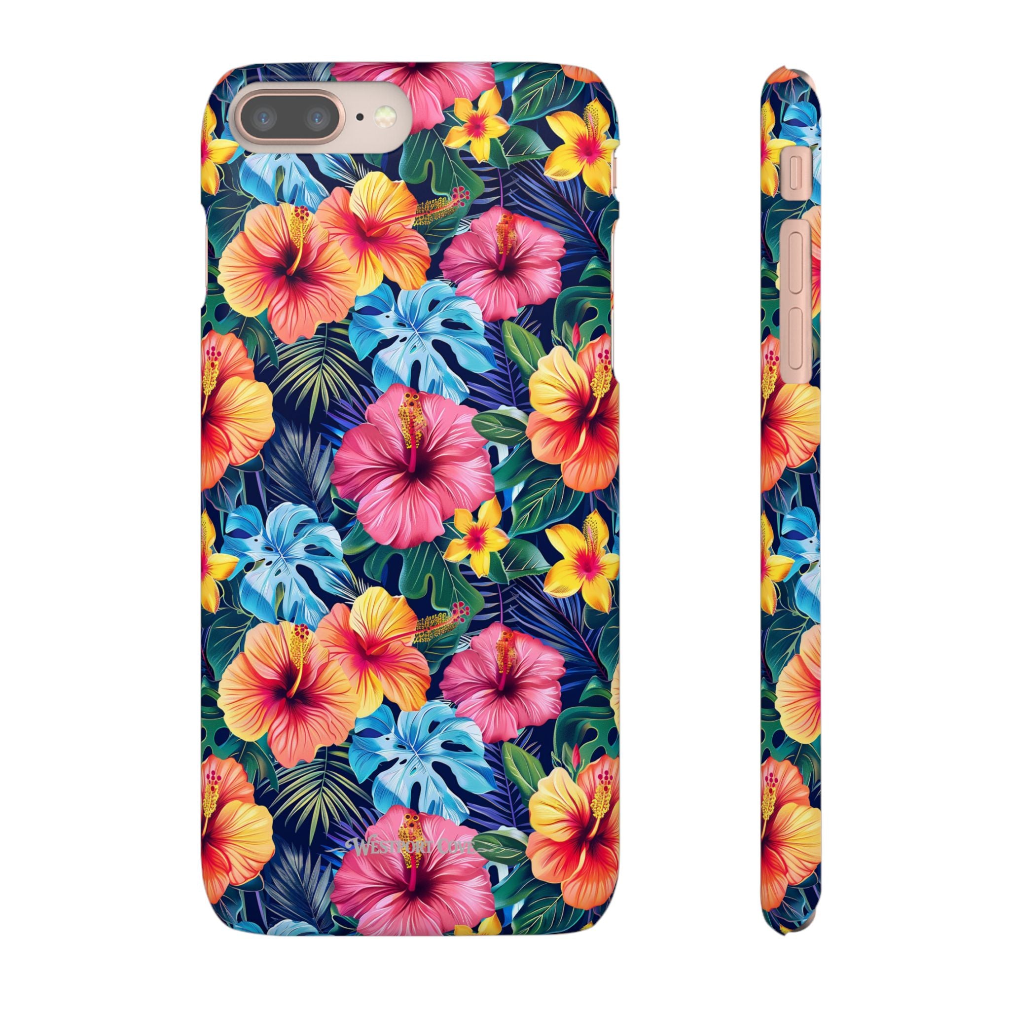 Tropical Hibiscus - Elite Phone Case — Floral Hawaiian Pattern Phone Cover