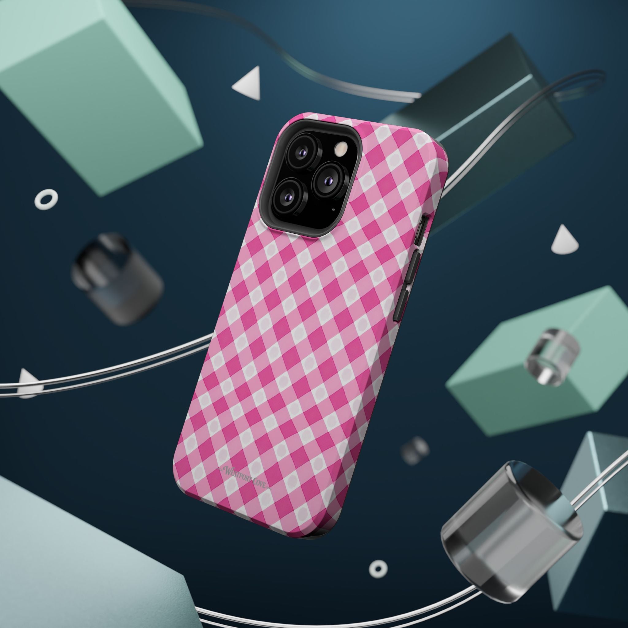 Pink Gingham - Extreme Phone Case