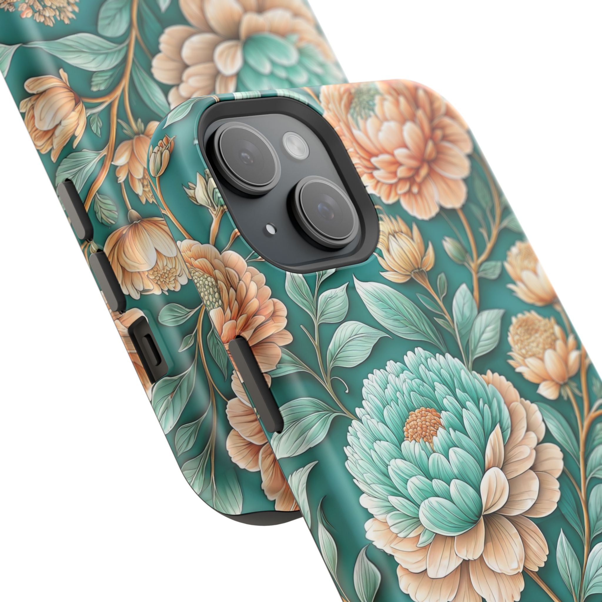 Teal Peony - Extreme MagSafe Phone Case