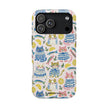 Watercolor Cats - Extreme Impact MagSafe Phone Case — Lemon Pattern