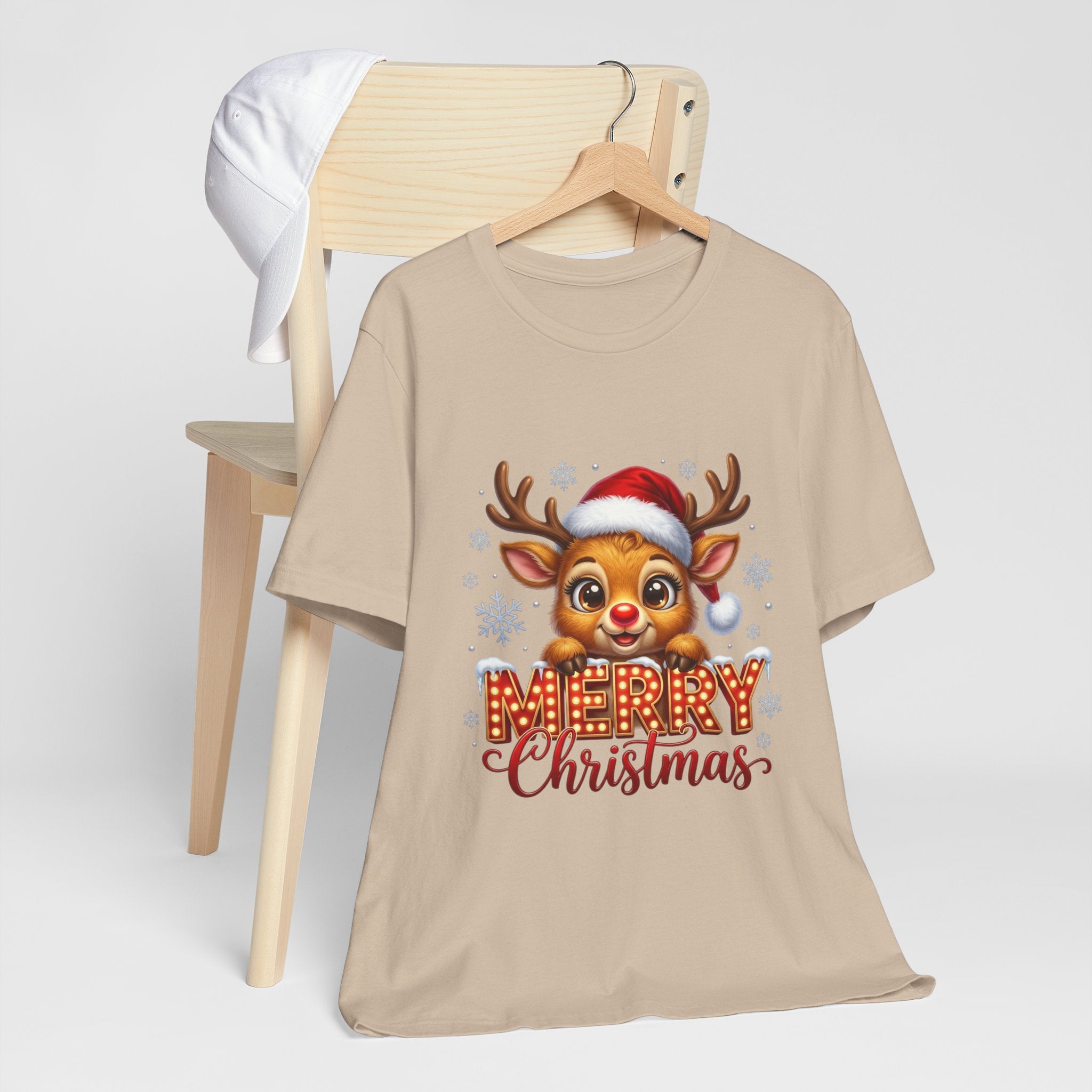 Merry Christmas Reindeer T‑Shirt
