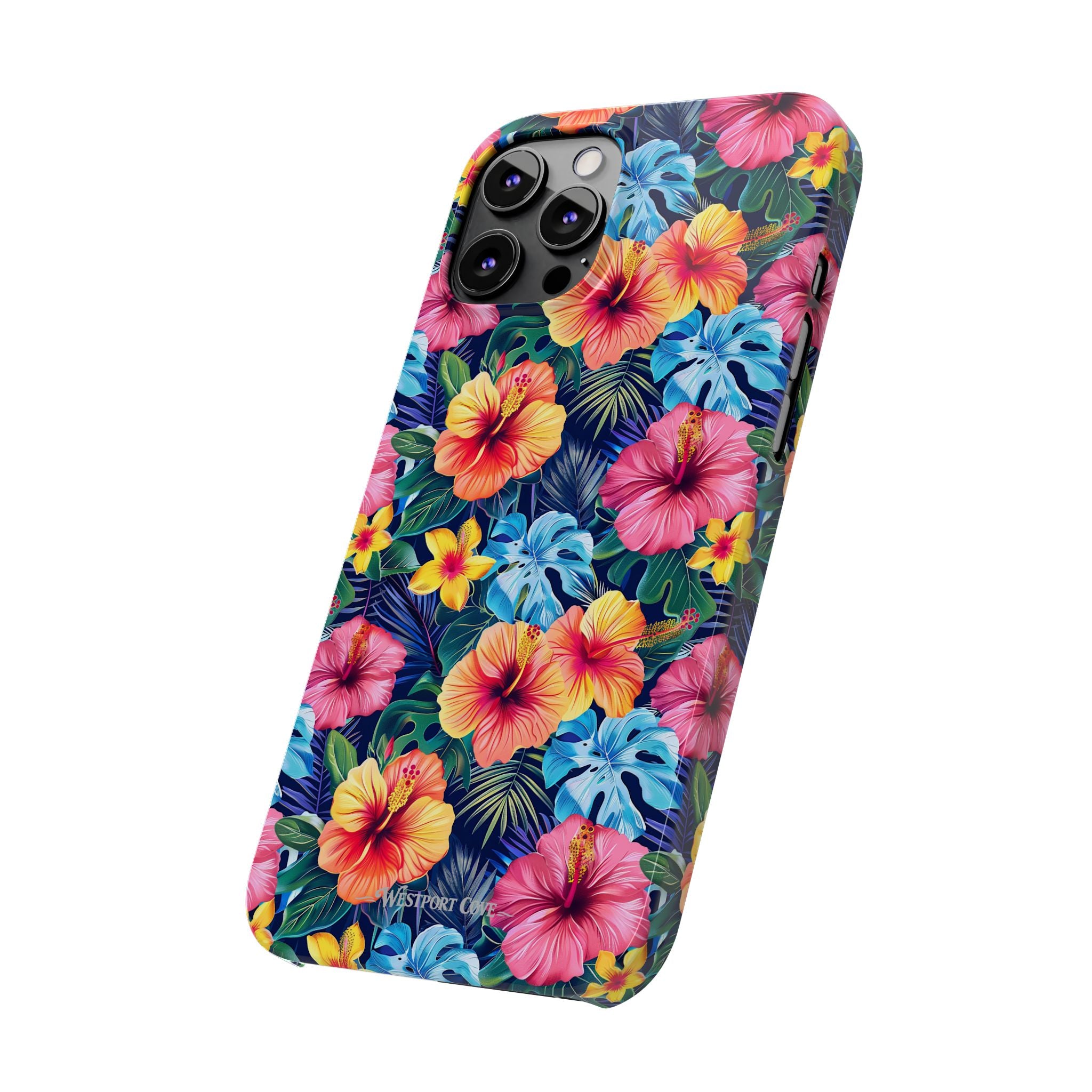 Tropical Hibiscus - Essential Phone Case — Floral Beach Vibe Phone Cover
