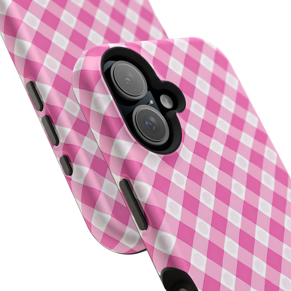 Pink Gingham - Extreme Phone Case